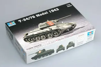 07208 Модель автомобиля Trumpeter Пластиковая 1/72 Советский Танк Т-34/76 Образца 1944 года Бронированный TH07118-SMT2
