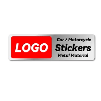 100шт автомобильных наклеек с металлическим логотипом Украсят стиль высококачественной двусторонней лентой
