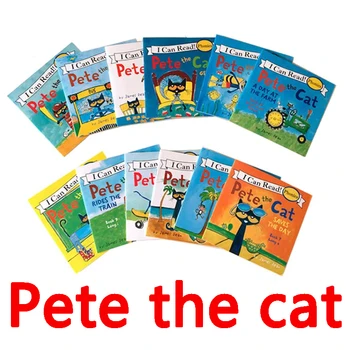 12 Книг /Набор I Can Read The Pete Cat Английские Книги Для Детей Story Libros Развивающие Игрушки Для Детей Карманное Чтение Livros Art