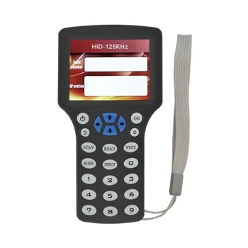 2023 10-частотный Считыватель значков 125 кГц T5577 NFC Smart Chip Card Reader 13,56 МГц Дубликатор ключей IC ID Клонирование Токена Копировальный аппарат CUID UID
