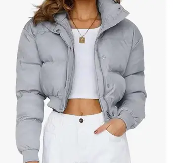 2023 Женская осенне-зимняя короткая куртка, новая Модная хлопковая куртка-бомбер, женская одежда с подкладкой, повседневное теплое пальто на молнии, верхняя одежда