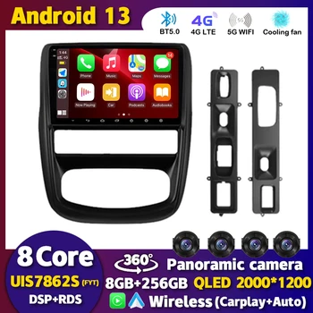Android 13 Carplay Авторадио для Renault Duster 1 2010 2011 2012 2013 2014 2015 Мультимедийный Видеоплеер GPS 360 Камера 4G