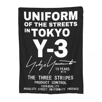 Comfort Y3 Yohji Yamamoto Черное Одеяло Аксессуары для кровати Декоративное Покрывало из супер мягкого флиса для автомобиля