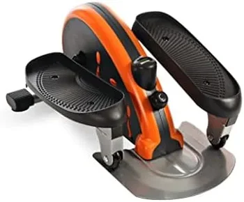 E1000 Compact Strider - Эллиптический тренажер для сидения с приложением Smart Workout - Тренажер с ножной педалью для домашних тренировок - Вес до 250 фунтов