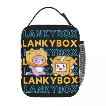 Kawaii Изолированная сумка для ланча Lankybox Merch С милым рисунком, Переносной термоохладитель Bento Box для улицы