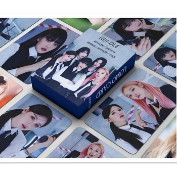 Kpop (G) I-DLE Lomo Cards Альбом GIDLE Girls I Burn Фотокарточка Открытка для поклонников Подарочная карта 55 шт. /компл.