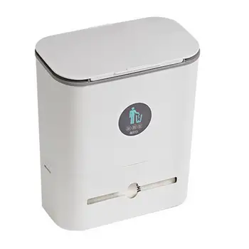 L Пластиковый Подвесной мусорный бак с крышкой для компоста пищевых отходов Для большинства дверей кухонных шкафов