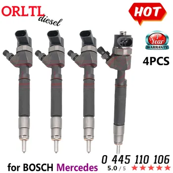 ORLTL Новый 0445110106 Оригинальный инжектор Common Rail 0 445 110 106 для Mercedes Benz Dodge 4ШТ