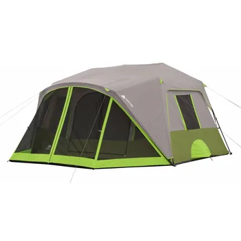 Ozark Trail 9-местная 2-комнатная палатка мгновенного действия с экраном, Ультралегкая палатка, палатки для кемпинга на открытом воздухе