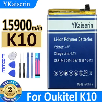 Аккумулятор YKaiserin для мобильных телефонов Oukitel K10 K10 15900 мАч, аккумулятор + бесплатные инструменты