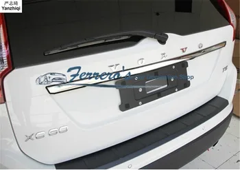 Бесплатная доставка 1шт стайлинг автомобиля для 2009-2013 Volvo XC60 Задняя крышка из нержавеющей стали защита заднего багажника украшение блестками