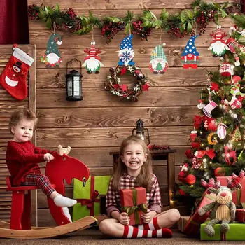 Гладкие подвески без заусенцев, рождественские подвески из экологически чистого дерева, Праздничные украшения для елки Санта Своими руками, набор из 25 необработанных деревянных
