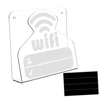Держатель для вывески Wi-Fi, настольный или настенный Многофункциональный знак с паролем с рисунком Wi-Fi для магазинов, рабочего стола, отеля, банкета, дома