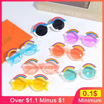 Детские Солнцезащитные Очки Creative Pc Oculos De Sol Feminino Солнцезащитные Очки С Защитой От ультрафиолета Круглые Очки Lentes De Sol Mujer Rainbow Glasses New