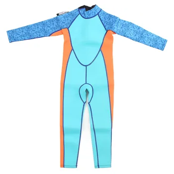 Детский гидрокостюм из неопрена, теплая мягкая защита от солнца, эластичный детский гидрокостюм с длинным рукавом, свободное движение для подводного плавания, для дайвинга