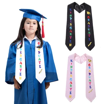 Детский наплечный ремень для церемонии вручения дипломов для дошкольников, этикет-пояс для вручения почетных наград в детском саду, двухслойная шелковая лента-шаль