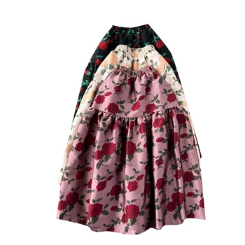 Женская пышная юбка из жаккарда в стиле ретро Palace, универсальная юбка трапециевидной формы