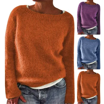 Женский свитер, однотонный свитер Quiet Edition, базовый трикотаж