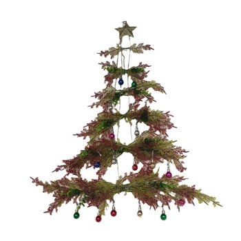 Имитация сосны и кипариса, подвесная рождественская елка, прочная и устойчивая для спальни, гостиной