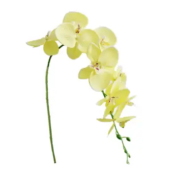 Искусственный цветок, реалистично выглядящий привлекательный цветок из искусственного шелка, поддельный фаленопсис, искусственное цветочное растение, сделай сам, искусственный цветок для вечеринки