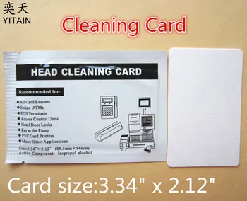 Карточка для чистки принтера 50 шт., clean card CR80 для всех термопринтеров ID-КАРТ