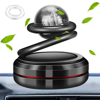 Креативный автомобильный ароматерапевтический диффузор Освежитель воздуха Rotary Planet Духи для приборной панели на солнечных батареях Автомобильные духи
