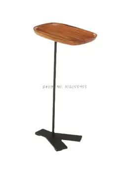 Креативный легкий роскошный мини-прикроватный столик из массива дерева, простой современный минималистичный, узкий, небольшого размера, маленькая щель для спальни, маленькая