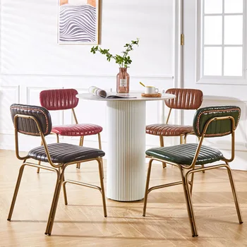 Кресло для отдыха Nordic Спальня Офис Кухня Гостиная Мобильный дизайн Роскошные обеденные стулья Мягкий стол Удобный шезлонг Мебель для дома