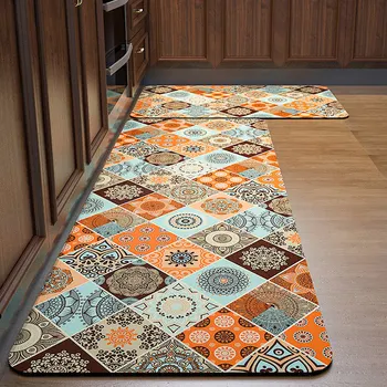 Кухонные ковры Nordic Vintage Впитывающий противоскользящий кухонный коврик для гостиной Длинные коврики Ковры Коврик для входной двери