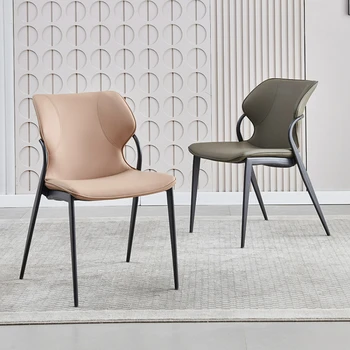 Легкие Роскошные обеденные стулья с мягкой сумкой в скандинавском стиле, Итальянское минималистичное дизайнерское кресло для переговоров, кресло для высокопоставленных гостей отеля, Модное