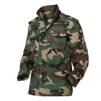 Лесная камуфляжная утепленная куртка Air Force M65, Ветровка, Саржевая хлопчатобумажная куртка-бомбер, мужская Охота, походы