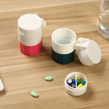 Многофункциональная портативная 4-слойная порошковая дробилка для таблеток, Резак для таблеток, Разделитель лекарств, Коробка для хранения таблеток, дробилка для таблеток