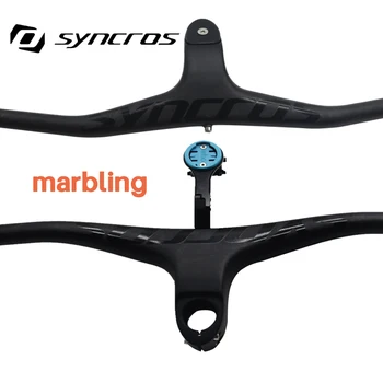 Многоцветный Руль Syncros из углеродного волокна MTB Со Встроенным стержнем для руля -17 ° 70/80/90/100/110 мм велосипед farme carbon stem