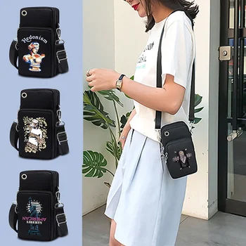 Модная мини-спортивная сумка, сумки для фитнеса, дорожный кошелек для мобильного телефона со скульптурным принтом, Motorola Edge X30/Nokia Universal Case Pouch.