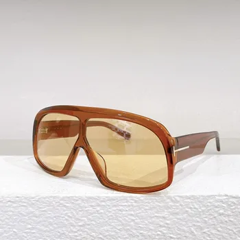 Модные брендовые солнцезащитные очки Женские мужские tom half frame ретро классические поляризованные очки ford tf965 с оригинальной коробкой Бесплатная доставка