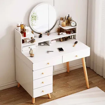 Модный дизайнерский туалетный столик для белого макияжа, Регулируемый Современный туалетный столик для хранения мебели для дома Schminktisch