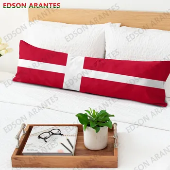 Наволочка для тела с Датским флагом, Датская Патриотическая Длинная наволочка, Декоративная Большая наволочка на заказ для дивана в спальне