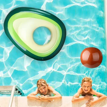 Надувная плавающая кровать из ПВХ с авокадо, плавающий ряд, Надувная трубка, круг, игрушки для вечеринки в бассейне, надувной матрас для езды, кольцо для плавания