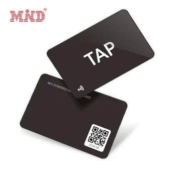 Настроенная черная матовая NFC-карта 13,56 МГц MIFARE Classic 1k RFID-пустые цифровые визитные карточки из ПВХ-пластика