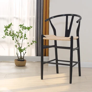 Обеденный стул со спинкой в скандинавском стиле, Простые поручни, современные акценты, обеденный стул под паром, Комфортная мебель для балкона Silla Comedor QF50DC