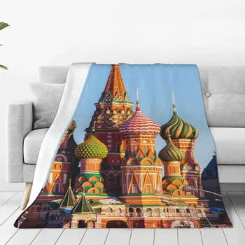 Одеяло для ландшафтной архитектуры России, теплые уютные фланелевые флисовые пледы, долговечные по доступной цене