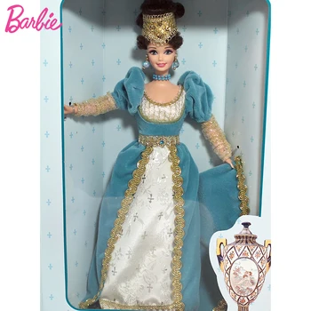 Оригинальная кукла Барби 1/6 Французская леди 1996 Коллекция великих эпох Элегантное синее платье принцессы Игрушки для девочек Коллекционное издание