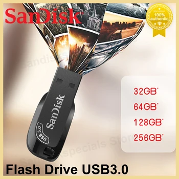 Оригинальный SanDisk USB 3.0 Pendrive Ultra Shift Флэш-накопитель 256 ГБ 128 ГБ 64 ГБ 32 ГБ USB-Накопитель Memory Stick Автомобильный U-диск Флэш-диск
