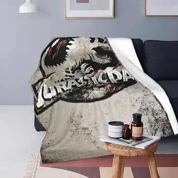 Парк Юрского периода Ультрамягкое флисовое одеяло Мультяшная теплая спальня в нескольких стилях