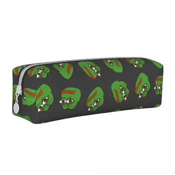 Пеналы для карандашей Pepe The Frog Meme, креативные сумки для ручек, детские пеналы для карандашей на молнии для школьников большой емкости