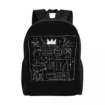 Персонализированные рюкзаки Basquiats для женщин и мужчин, базовая сумка для книг для школы, сумки в стиле поп-арт для колледжа