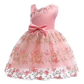 Платья-пачки с цветочным рисунком для маленьких девочек, летняя одежда для девочек, свадебное платье на День рождения, Одежда для младенцев, детский рождественский костюм