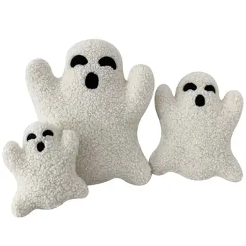 Подарочная подушка-призрак из Полиэстера на Хэллоуин, белая Мягкая мультяшная подушка-Призрак, плюшевая кукла на Хэллоуин