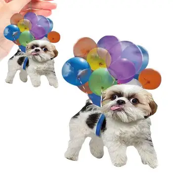 Подвеска с изображением летающей собаки в виде собаки и воздушного шара, украшение для автомобиля, Очаровательный брелок для ключей с видом сзади, декор интерьера автомобиля