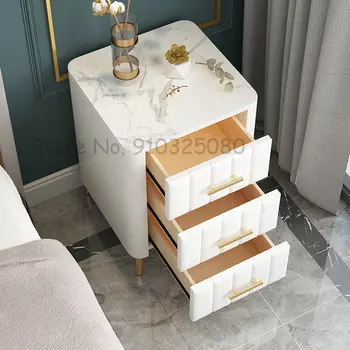 Прикроватная тумбочка в скандинавском стиле для маленькой квартиры, мебель для спальни, Прикроватный шкафчик, Тумбочки с выдвижными ящиками, шкаф для хранения вещей